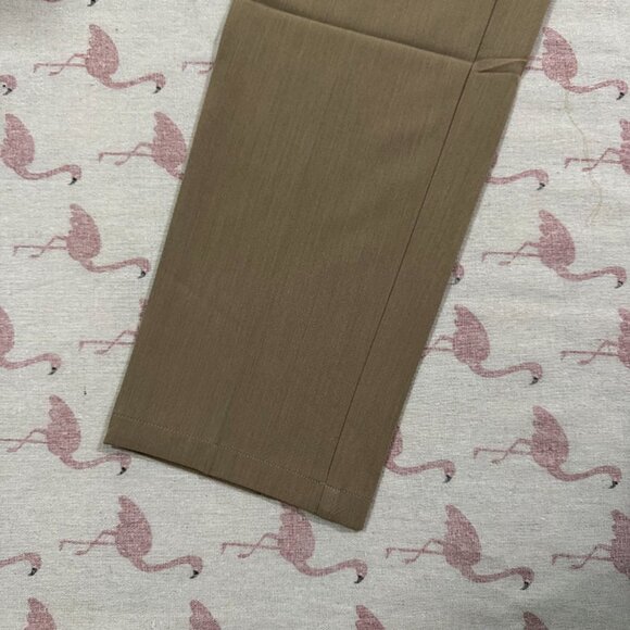 Kiton Khaki Casual Trousers With Red Decorative Buttons - Picture 3 of 6